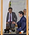 * Nomination The first Japanese tea ceremony in the „Heterotopia“ with the japanese ambassador Ryuta Mizuuchi. --D-Kuru 13:48, 23 August 2023 (UTC) * Promotion  Support Good quality. --Velvet 07:15, 24 August 2023 (UTC)