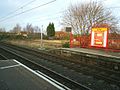 The view north from Platform 2 across to the end of Platform 1 5 January 2006
