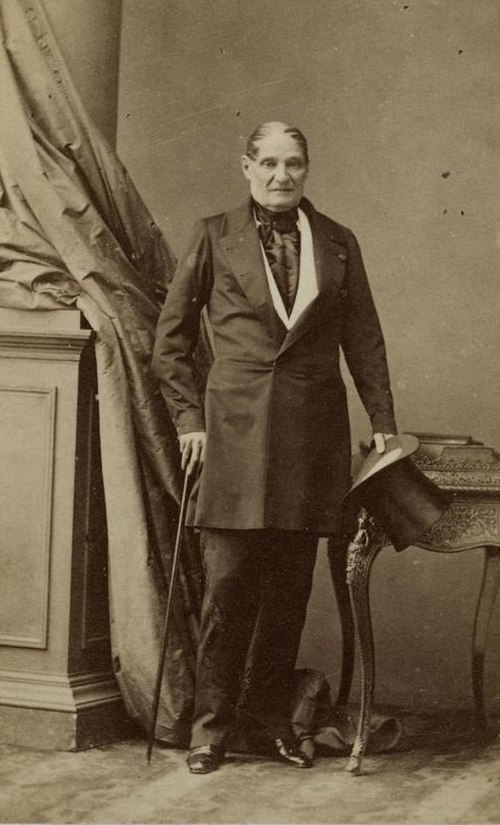 Bonaparte photographed in the 1850s by Disdéri