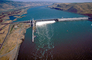 Vue aérienne du barrage