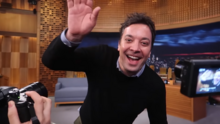 Fallon on the set of The Tonight Show in 2019 Jimmy Fallon 2019 01.png