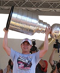 Jiri Hudler, with Stanley Cup