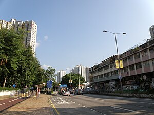 Jockey Club Road near Tin Ping Estate.JPG