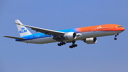 PH-BVA painted in a special "Orange Pride" livery