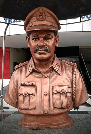 <span class="mw-page-title-main">K. S. Vyas</span> Indian police officer (died 1993)