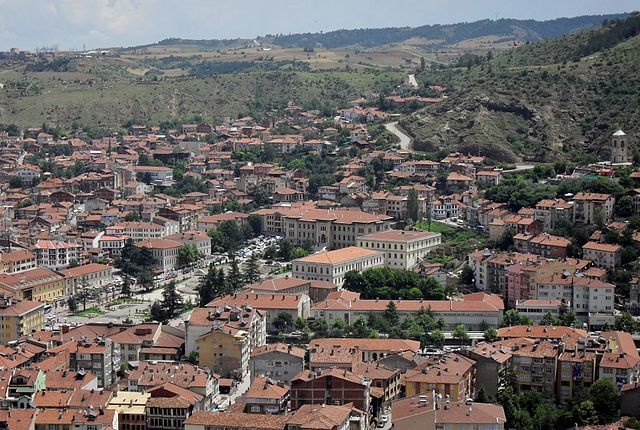 Kastamonu vista desde sua cidadela