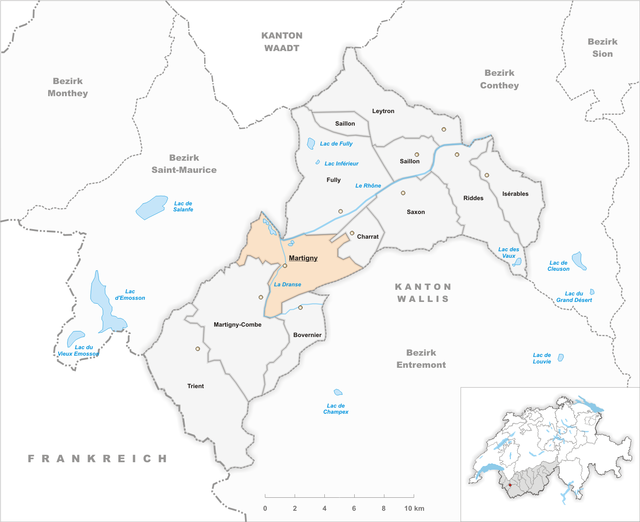 Martigny - Localizazion