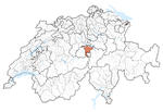 Location of the canton of Nidwalden