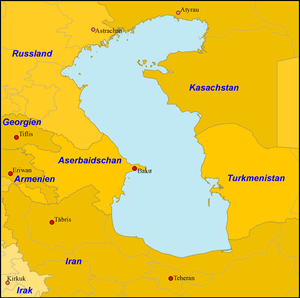 Kaspisches Meer: Völkerrechtlicher Status, Namen, Geographie