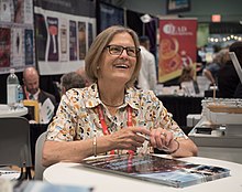 At the 2019 BookExpo America signing autographs for Handprints on Hubble Kathryn D. Sullivan at BookExpo (05260).jpg