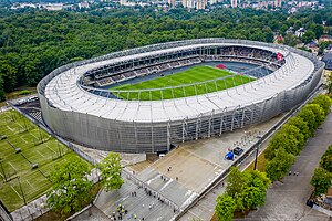 Das umgebaute S.Dariaus-und-S.Girėno-Stadion (Juni 2023)