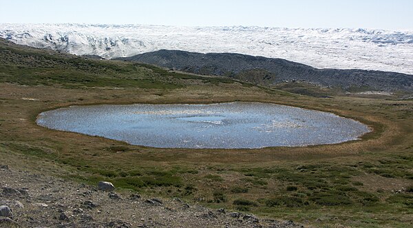 A kettle in the Isunngua highland, central-western Greenland