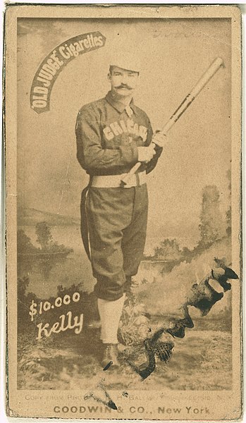 File:King Kelly, Chicago White Stockings, baseball card portrait LCCN2007686467.jpg