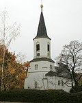 Dorfkirche Schönau: Church (with furnishings) and two tombs in the churchyard