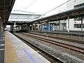 Kisarazu station's platform