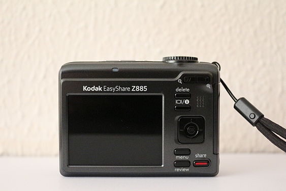 Kodak EasyShare Z885 rear