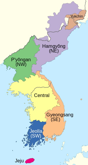 Korean dialect zones.svg