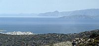 Lato: Blick zur Mirabello-Bucht mit Agios Nikolaos