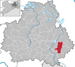 Kubschütz - Carte