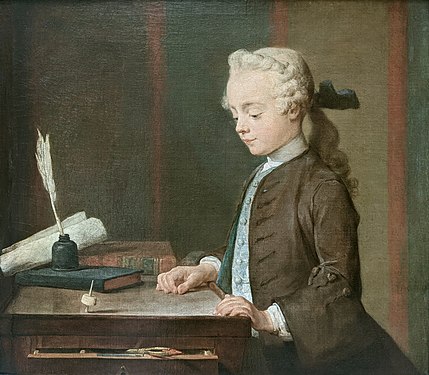L'Enfant au toton, de Chardin, 1766.