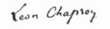 handtekening van Léon Chapron