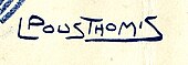signature de Léon Pousthomis