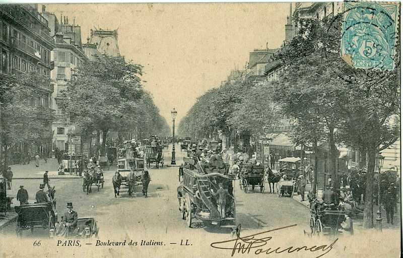 File:LL 66 - PARIS - Boulevard des Italiens.JPG