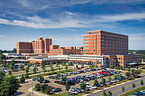 Main Campus in West Columbia, South Carolina before the construction of the North Tower. LMC maincampus.jpg