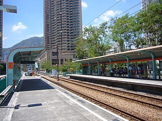 Goodview Garden stop MTR Light Rail stop