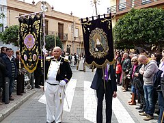 Virgen de los Dolores y Granaderos de la Virgen.