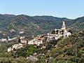 Panorama di Legnaro da Chiesa Nuova, Levanto, Liguria, Italia