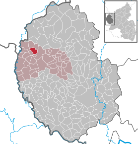 Poziția Leidenborn pe harta districtului Eifelkreis Bitburg-Prüm