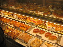 Display case inside the bakery Leonard's Bakery, Honolulu, Hawaii (4540006860).jpg