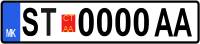 License plate of Štip.svg