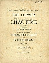 Sheet music from Lilac Time