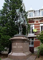 Joan of Arc'ın atlı heykeli (Emmanuel Frémiet, Lille)