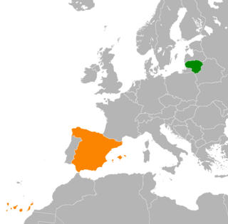 <span class="mw-page-title-main">Lithuania–Spain relations</span> Bilateral relations