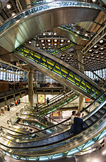 Thumbnail for File:Lloyd's Building - Escalators fisheye.jpg