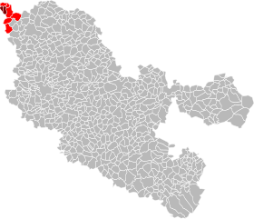 Localização da comunidade de municípios de Pays-Haut Val d'Alzette