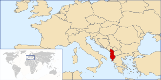 Carte Albanie