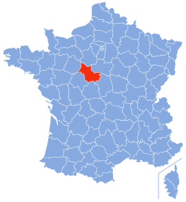 लुआर-ए-शेरचे फ्रान्स देशाच्या नकाशातील स्थान