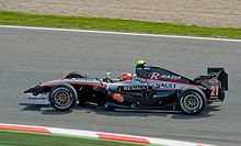 Razia driving for Fisichella Motor Sport at the Catalunya round of the 2009 GP2 Series season. Luiz Razia 2009 GP2 Catalunya.jpg