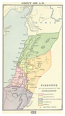 Palestina I e II all'inizio del V secolo