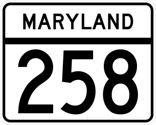 <span class="mw-page-title-main">Maryland Route 258</span> State highway in Maryland, United States