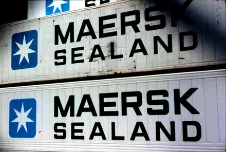 A. P. Møller-Mærsk's Sealand 40' containers.