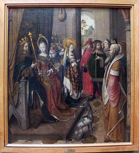 File:Maestro della leggenda di sant'orsola di colonia, re pagani che chiedono sant'rosola in sposa, 1490-1500 ca..JPG