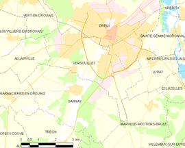 Mapa obce Vernouillet