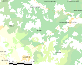 Mapa obce Agnat