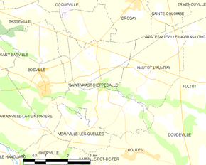 Poziția localității Saint-Vaast-Dieppedalle