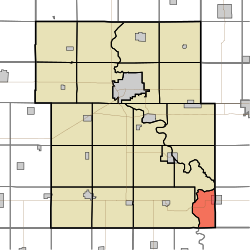 Map highlighting Hardin Township, Webster County, Iowa.svg